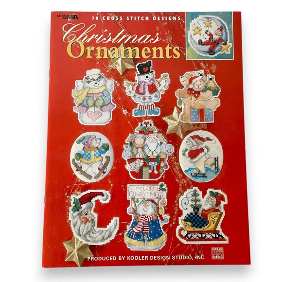 Leisure Arts 78 Cross Stitch Christmas Ornaments Booklet 2003 - Picture 1 of 7